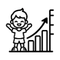 icono crecimiento niño