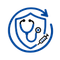 icono escudo y material sanitario