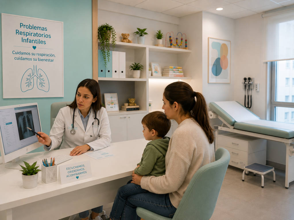 consulta con pediatra para problemas respiratorios