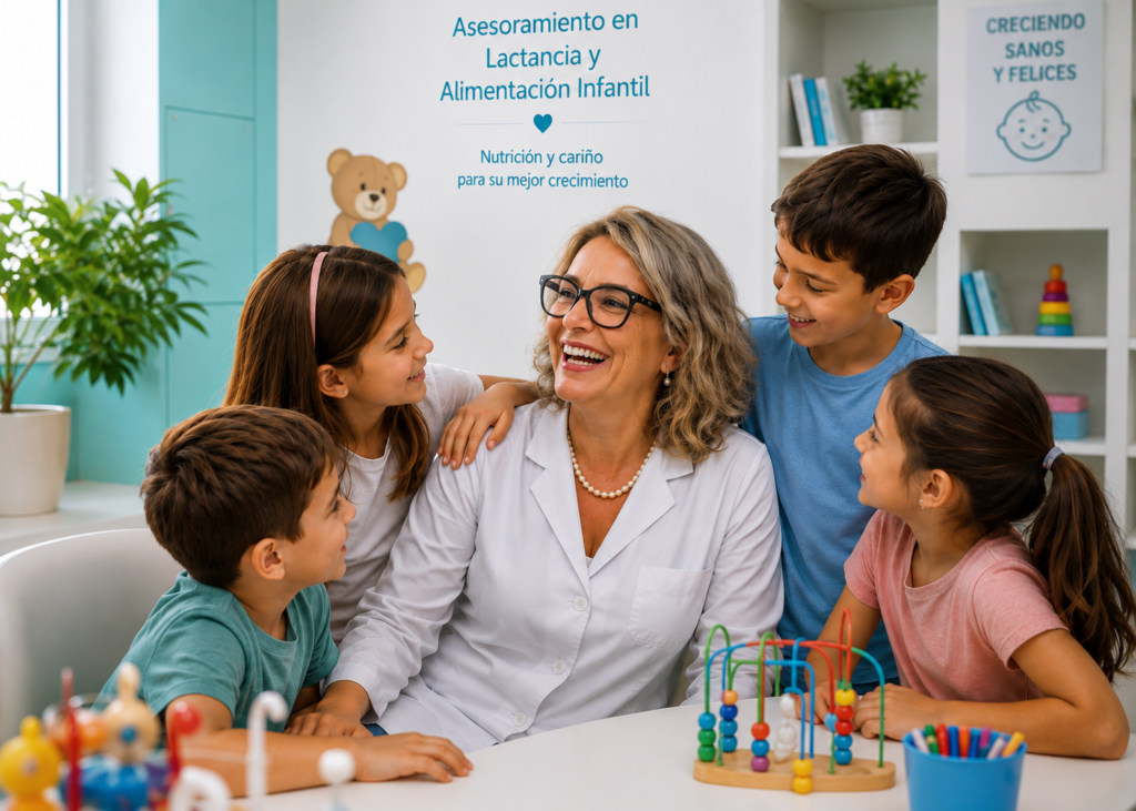 médico con niños